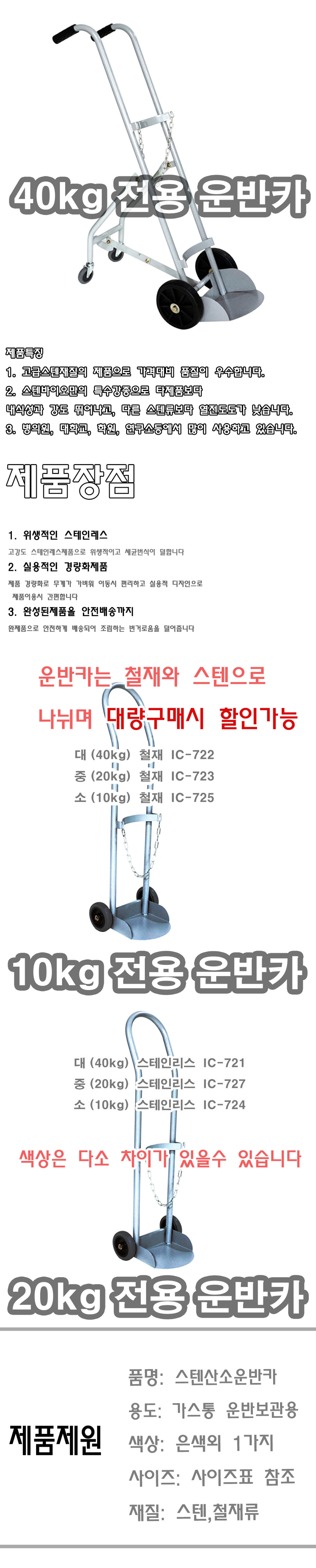 산소운반카트