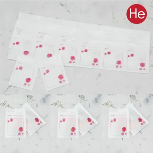 HE약포지 1묶음 200장 핑크꽃 국산자체디자인 한포78x56mm 사이즈