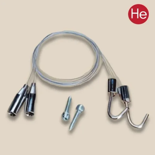 HE와이어 천장 액자걸이 8번 고리형 천정고리 2개 1조 천정고정 길이조절 그림걸이 피스형