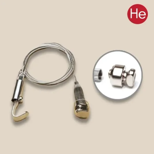 HE와이어 천장 액자걸이 17번 레일용 액자걸이 1개 일자레일별도 천정고정 부속품