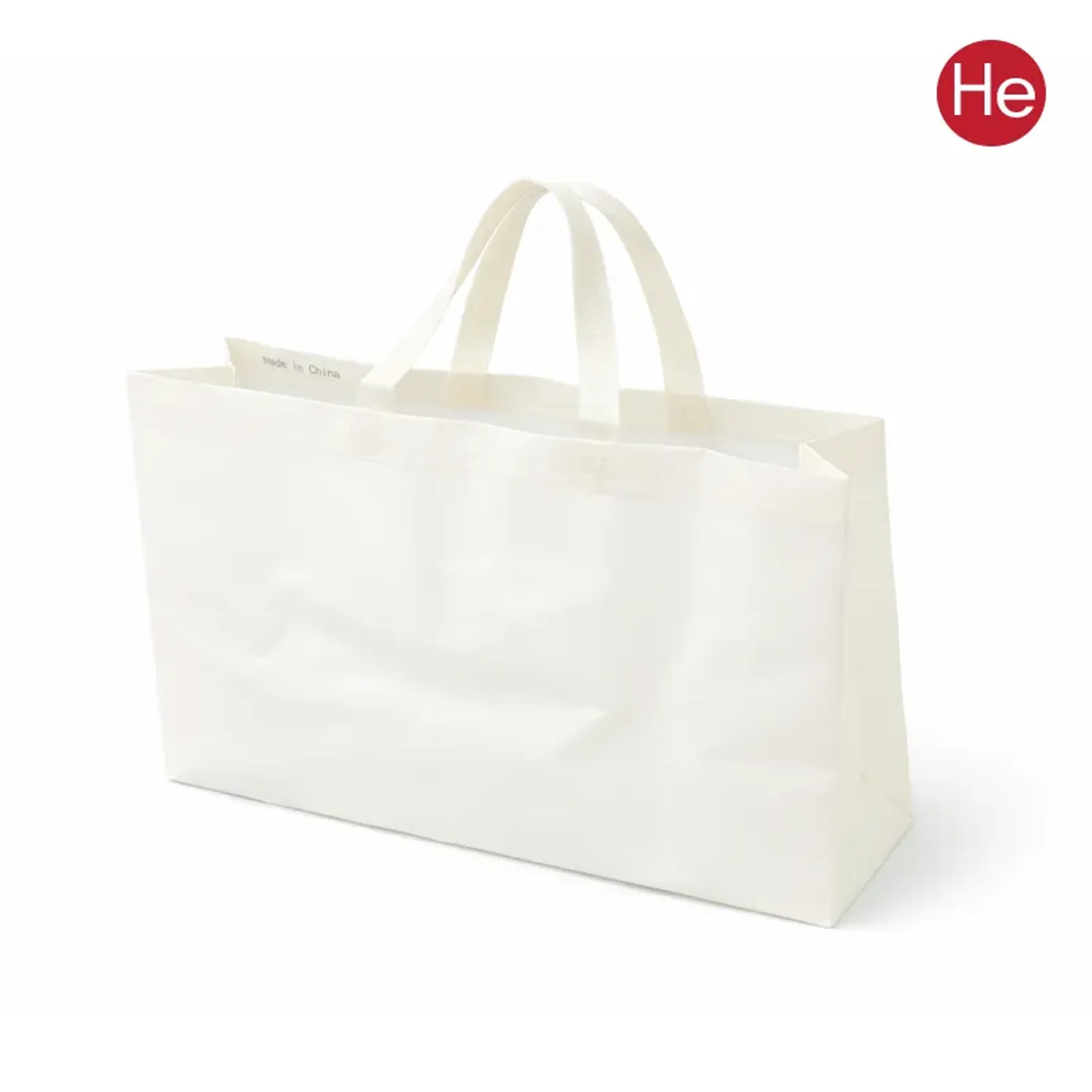 코팅 부직포 가방 아이보리 답례품 무지 쇼핑백 선물 포장 시장바구니 마트가방