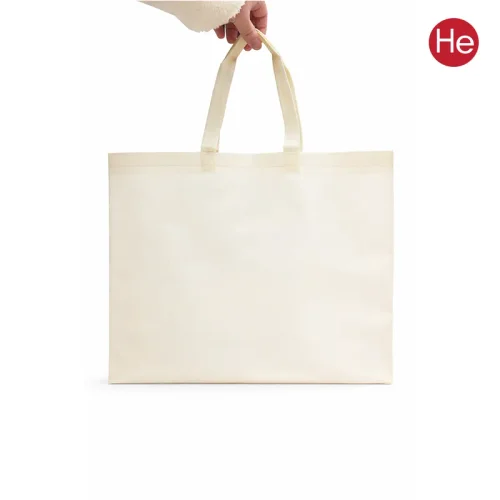 코팅 부직포 가방 아이보리 답례품 무지 쇼핑백 선물 포장 시장바구니 마트가방