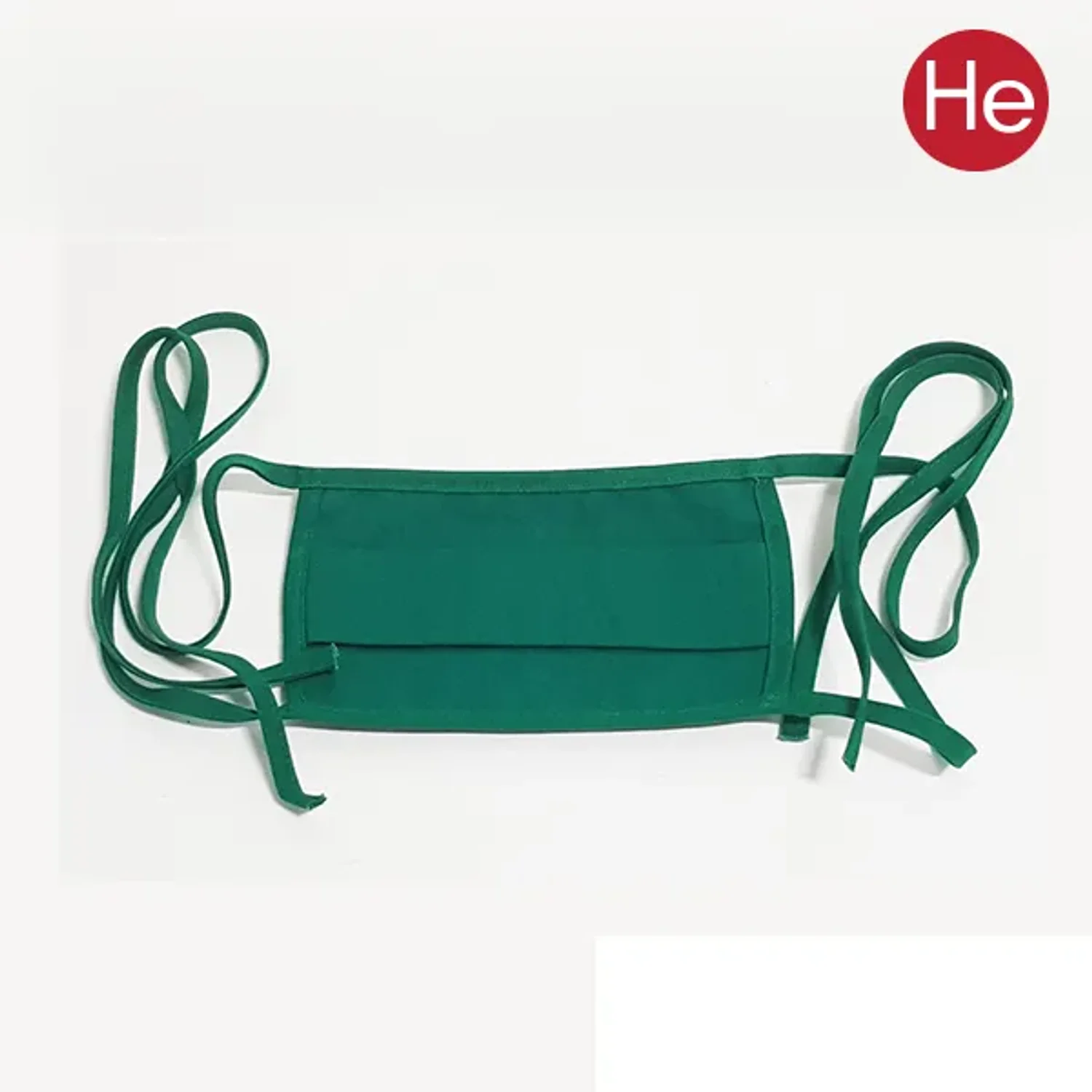 수술마스크 (면) 18x11cm 린넨 초록색 수술용 면마스크 병원용