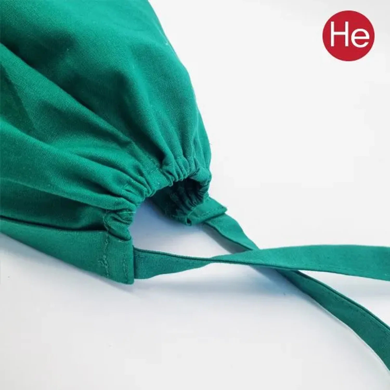 HE수술모자 녹색 밴딩형 린넨 초록색 수술용 의사모자 수술용두건 병원용