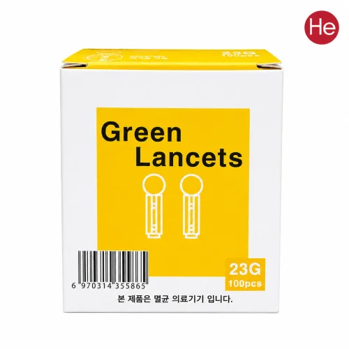 그린란셋 23G 26G 28G 30G 100개입 일회용채혈침 여드름 바늘 사혈침 사혈기침
